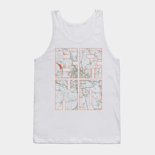 Brno, Czech Republic City Map Typography - Bohemian Tank Top